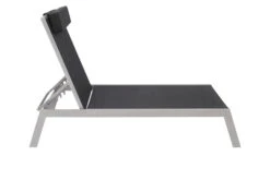 VILLANA 2er-Set Sonnenliegen, Silber/schwarz, Alu/Textil, 198x66x32cm, Mit Beistelltisch 45x45cm -Gartenmöbel 7 13886.jpg