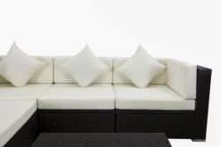 OUTFLEXX Loungemöbel-Set, Braun, Polyrattan, Für 5 Personen, Inkl. Loungetisch, Wasserfeste Kissenbox -Gartenmöbel 7 1713 BOX D.jpg