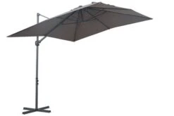 OUTFLEXX Ampelschirm, Anthrazit, Pulverbesch. Aluminium, 250x250cm, Inkl. Plattenständer -Gartenmöbel 7 18354.jpg