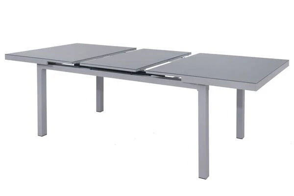 KETTLER BasicPlus Esstischgarnitur, Silber, Alu/Textilene, Tisch 180/240x100cm, 6 Stapelsessel 7 KETTLER BasicPlus Esstischgarnitur, Silber, Alu/Textilene, Tisch 180/240x100cm, 6 Stapelsessel – Bild 7