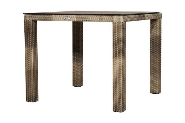 Ploß Rabida Dining Tisch, Champagner-meliert, Polyrattan, 90 X 90 Cm, Glasplatte In Steinoptik 7 Ploß Rabida Dining Tisch, Champagner-meliert, Polyrattan, 90 X 90 Cm, Glasplatte In Steinoptik – Bild 7
