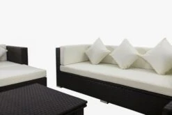 OUTFLEXX Loungemöbel-Set, Braun, Polyrattan, Für 6 Personen, Inkl. Loungetisch, Wasserfeste Kissenbox -Gartenmöbel 8 1303 BOX D.jpg