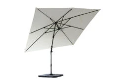 OUTFLEXX Ampelschirm, Creme, Pulverbesch. Aluminium, 300x300 Cm, Inkl. Plattenständer, Twist-Funktion -Gartenmöbel 8 16108.jpg