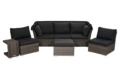 Ploß Rocking Loungeset, Grau/braun-meliert, Polyrattan, 5-6 Personen, Inkl. Sonnendach -Gartenmöbel 8 18220.jpg