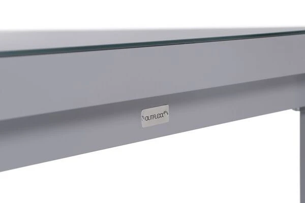 KETTLER BasicPlus Esstischgarnitur, Silber, Alu/Textilene, Tisch 180/240x100cm, 6 Stapelsessel 8 KETTLER BasicPlus Esstischgarnitur, Silber, Alu/Textilene, Tisch 180/240x100cm, 6 Stapelsessel – Bild 8