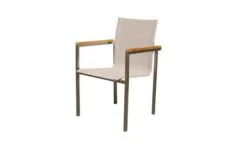 OUTFLEXX Set, Taupe, Edelstahl/Teak, Esstisch 200 X 90 Cm, 6 Stapelstühle -Gartenmöbel 9 14213.jpg