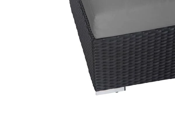 OUTFLEXX Loungemöbel-Set, Schwarz, Polyrattan, 5 Personen, Wasserfeste Kissenbox, Inkl. Kaffeetisch 9 OUTFLEXX Loungemöbel-Set, Schwarz, Polyrattan, 5 Personen, Wasserfeste Kissenbox, Inkl. Kaffeetisch – Bild 9