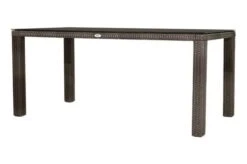 Ploß Rocking Dining Tisch, Grau/braun-meliert, Polyrattan, 170 X 90 Cm, Glasplatte In Steinoptik -Gartenmöbel 9 20157.jpg