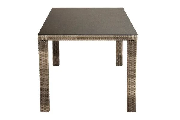 Ploß Rabida Dining Tisch, Champagner-meliert, Polyrattan, 170 X 90 Cm, Glasplatte In Steinoptik 9 Ploß Rabida Dining Tisch, Champagner-meliert, Polyrattan, 170 X 90 Cm, Glasplatte In Steinoptik – Bild 9