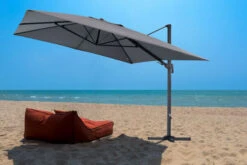 OUTFLEXX Ampelschirm, Anthrazit/grau, Alu/Polyester, 350x350cm, Inkl. Plattenständer -Gartenmöbel 9 20363.jpg