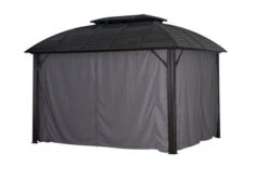OUTFLEXX Hardtop Pavillon, Braun, Alu, 300x365cm, Inkl. Seitenteile Und Insektennetz -Gartenmöbel 9 20388.jpg