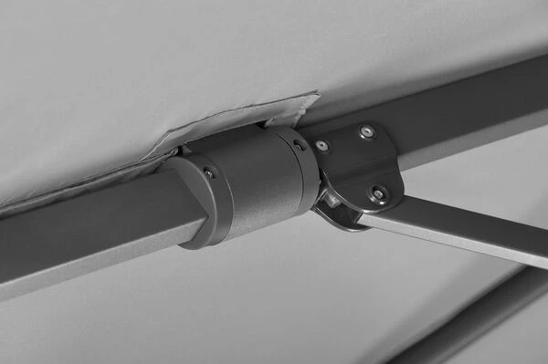 Schneider® SCHNEIDER Rhodos Twist Ampelschirm, Silbergrau, Quadratisch, 300 X 300 Cm 7 Schneider® SCHNEIDER Rhodos Twist Ampelschirm, Silbergrau, Quadratisch, 300 X 300 Cm – Bild 7