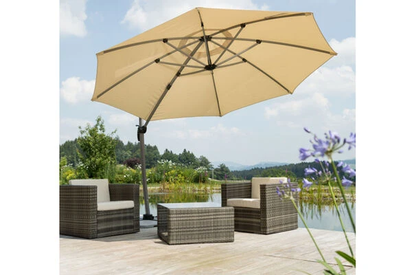 Schneider® SCHNEIDER Rhodos Rondo Ampelschirm, Sand, Rund, Ø 350 Cm 10 Schneider® SCHNEIDER Rhodos Rondo Ampelschirm, Sand, Rund, Ø 350 Cm – Bild 10